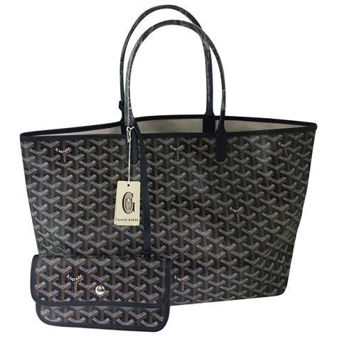 goyard black brown tote|goyard tote bag cost.